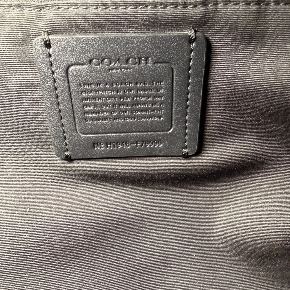 Coach Prairie Satchel Black Pebbled Leather Suede Gold F79999 Broken Zipper